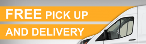Free Pick up and delivery banner